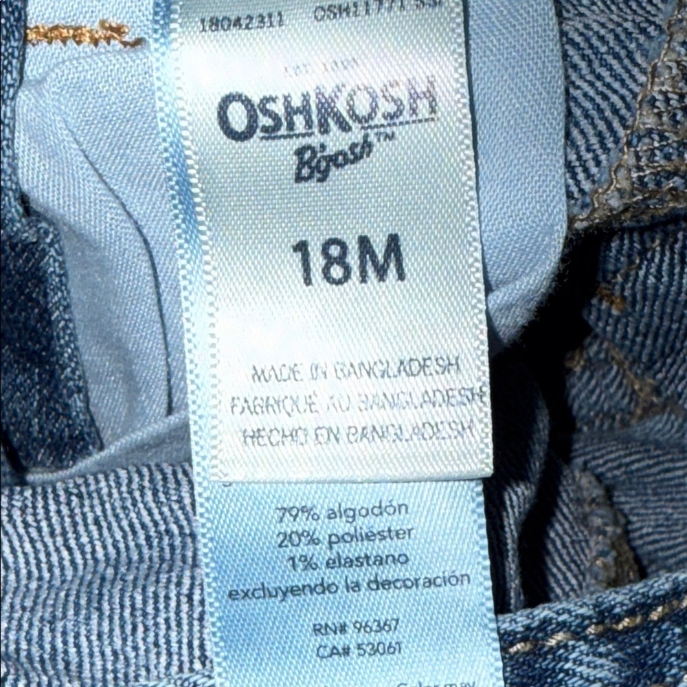 Osh Kosh B’gosh youth overalls SZ 18M - Picture 4 of 4